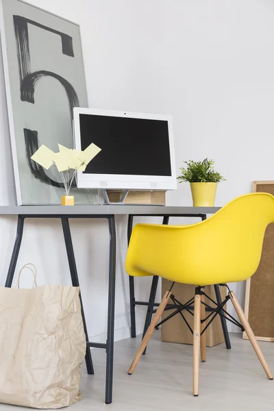 Nova ideia estilo espaço de trabalho do estudante — Fotografia de Stock