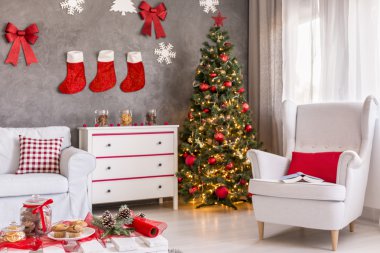 Noel ağacı ile iç