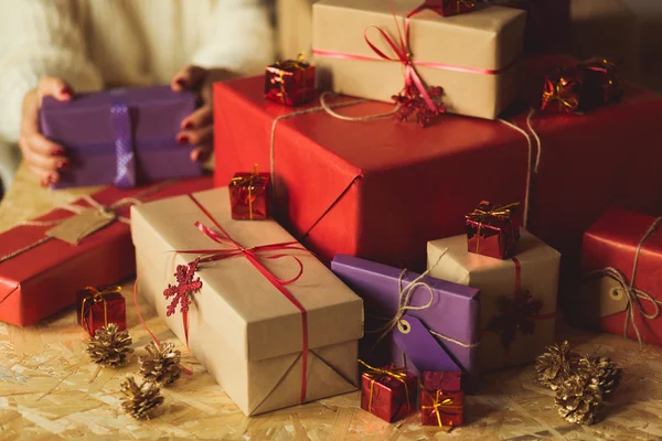 Presentes caros de Natal — Fotografia de Stock