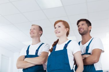 Temizlik servisi çalışanları