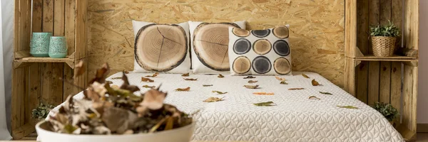Projektowanie sypialni jesień — Zdjęcie stockowe