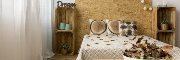 Fall bedroom ideas — Stock Photo, Image