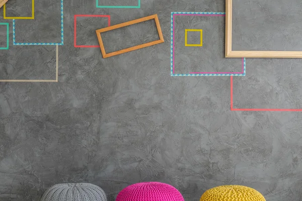 Decoración de pared de diseño moderno — Foto de Stock