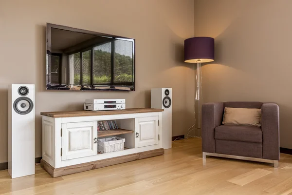 Functional tv living room idea — Stock Photo, Image
