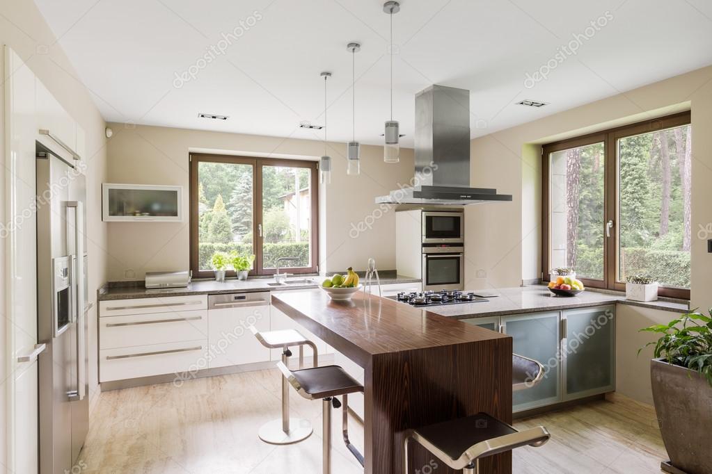 Spacious kitchen area — Stock Photo © photographee.eu 128468620