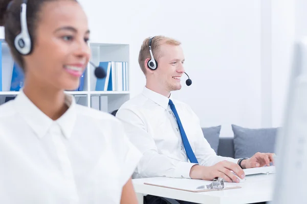 Klant dienst werknemers — Stockfoto