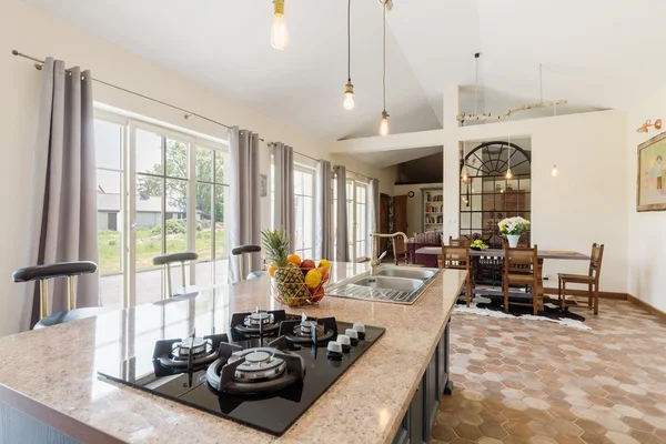 Modern old-fashioned kitchen — Stock Photo, Image