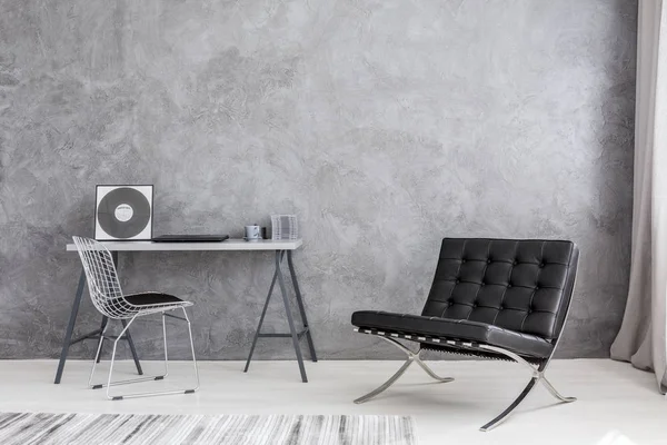 Moderne lounge stoel en muziek collectie — Stockfoto