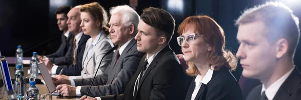 Scientists during science conference — Stock Photo, Image