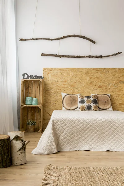 Autumn bedroom decor — Stock Photo, Image