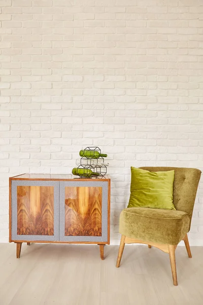 Interior with dresser and armchair — Stock Photo, Image