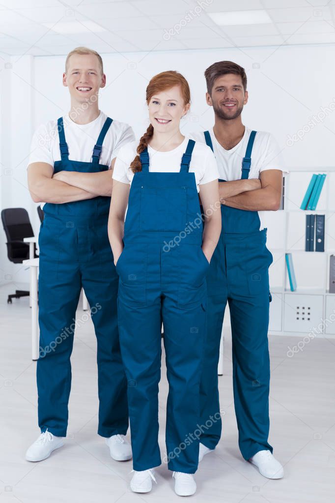 Group of cleaners 