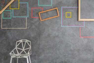 Modern odasında fantezi sandalye