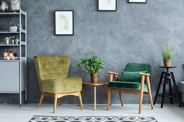 Datar dengan furnitur modern — Stok Foto