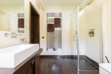 Şık banyo cam duş
