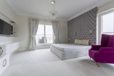 Evlilik için ferah yatak odası iç