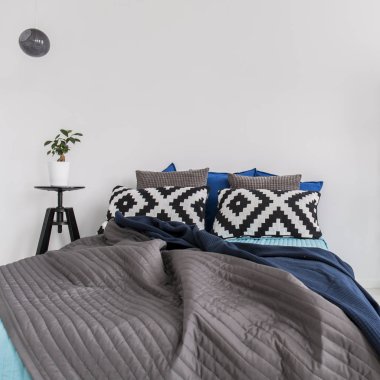 Gri Baldakenli yatak