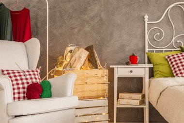 Koltuk ve yatak odası