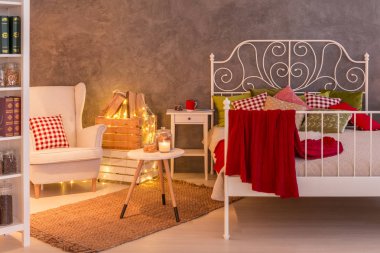 Yatak odası ve dekoratif ışık