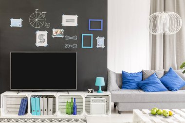 Hipster tv oturma odası