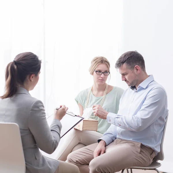 Tala om problem — Stockfoto