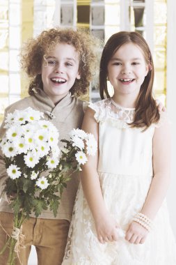 Küçük çocuk Çift