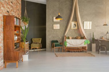 Ev Bebek karyolası/beşik ile