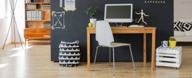 Hippi tarzı açık ev ofis