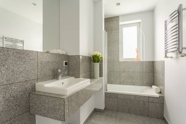 Granit banyo minimalist lavabo