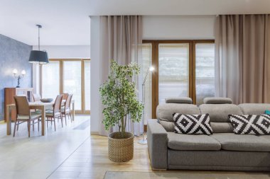 Gri kanepe açık Tanneries Oda