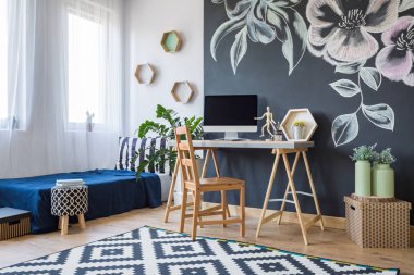 Modern tasarlanmış yatak odası