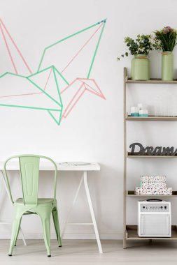 Origami duvar dekorasyonu