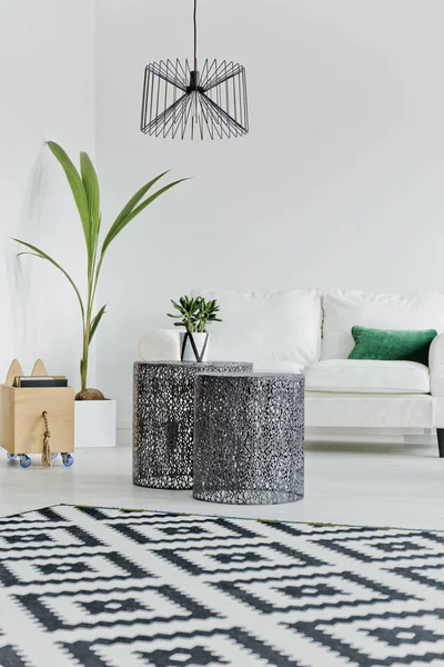 Stile scandinavo in soggiorno — Foto Stock