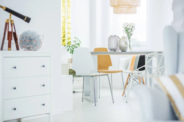 White room with dresser — Stock Photo, Image