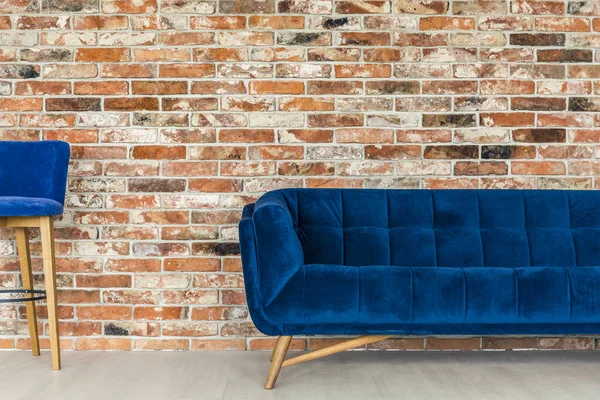 Blue sofa en Voorzitter — Stockfoto