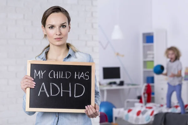 Mother of child with ADHD — Stock Photo, Image