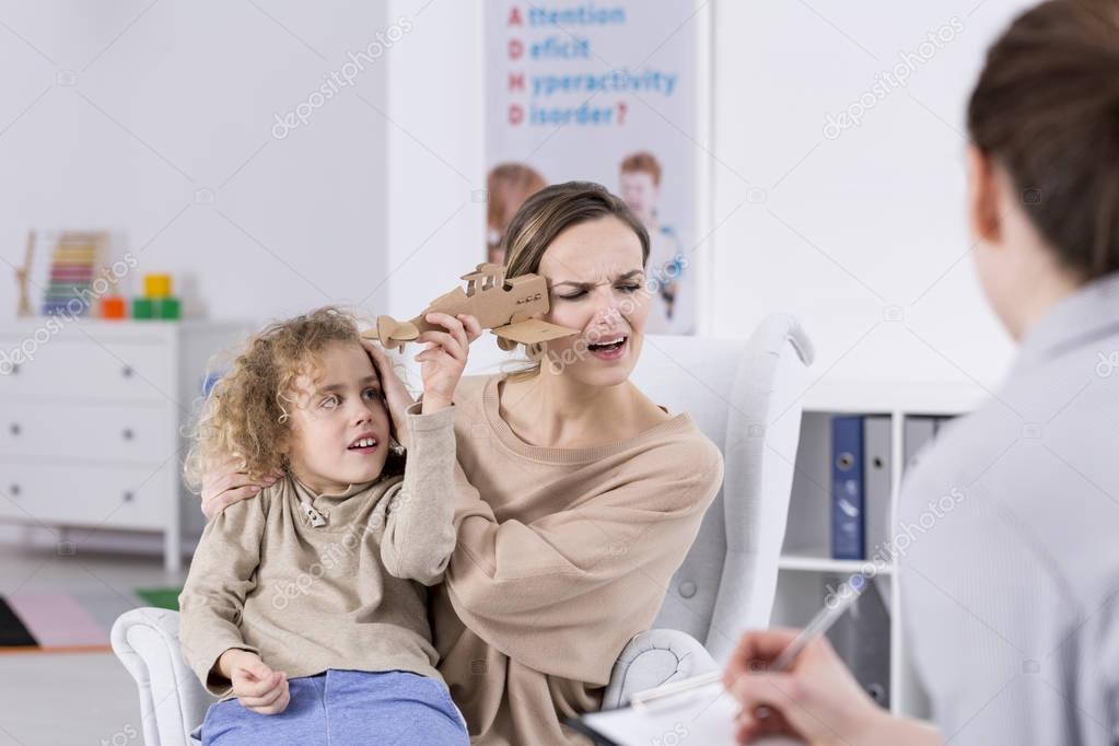ADHD child annoying mother