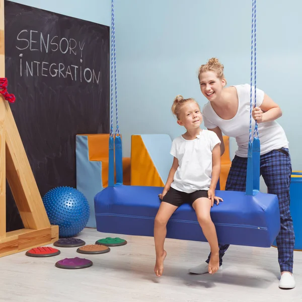 Classe de integração sensorial para criança — Fotografia de Stock