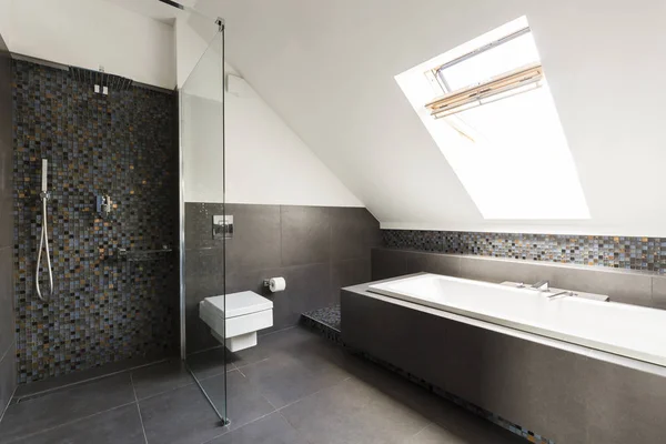 Bathroom in the attic — Stock Photo, Image