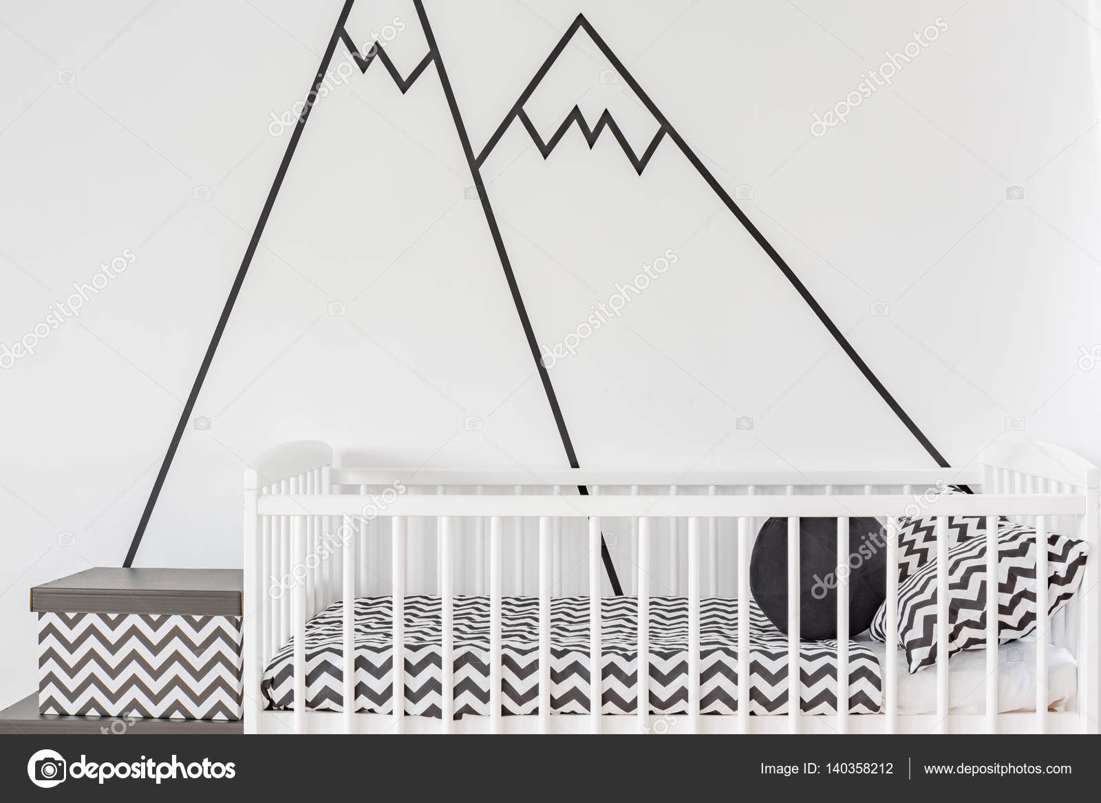 Wall decoration in baby room — Stock Photo © photographee.eu #140358212