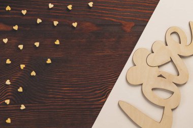 Küçük ahşap Kalpler