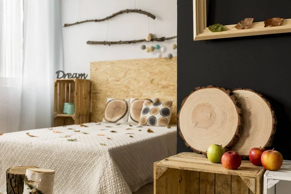 Acogedor apartamento estudio en estilo natural — Foto de Stock