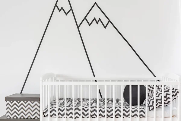 Wanddecoratie in baby kamer — Stockfoto