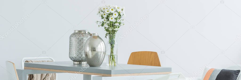 Silver home decoration