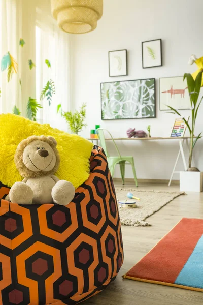 Child room with sack chair — Stock Photo, Image