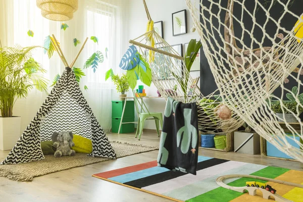 Kids play room with tent — Stock Photo, Image