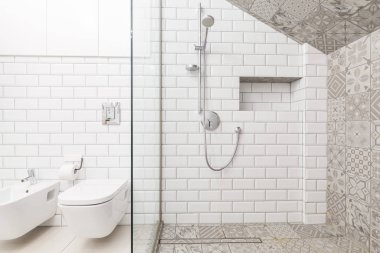 Luxury beige bathroom 