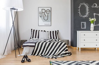 Şık kadının yatak