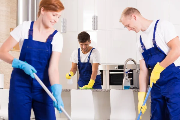 Cooperation in cleaning — Stock Photo, Image