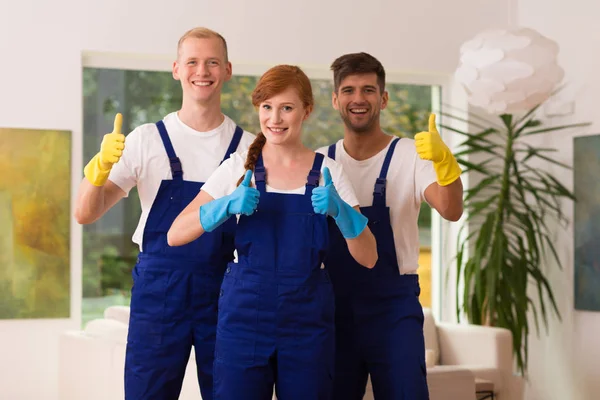 Cleaners after work — Stock Photo, Image